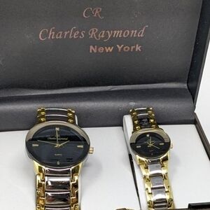 Charles Raymond Men's And Women's Watch Set, New